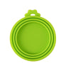 Green Reusable Pet Can Cover – BPA-Free Silicone Lid